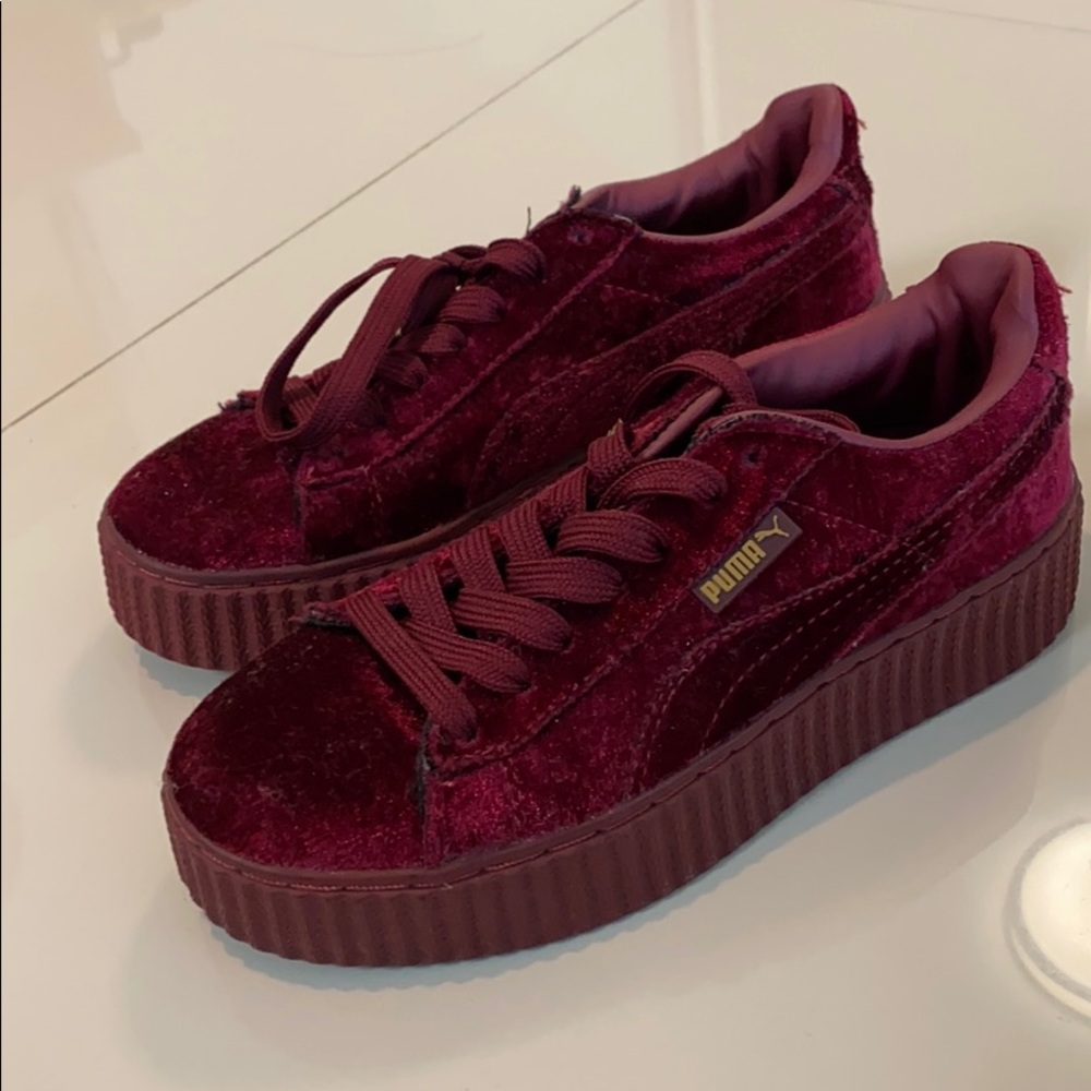 PUMA FENTY red velvet sneakers